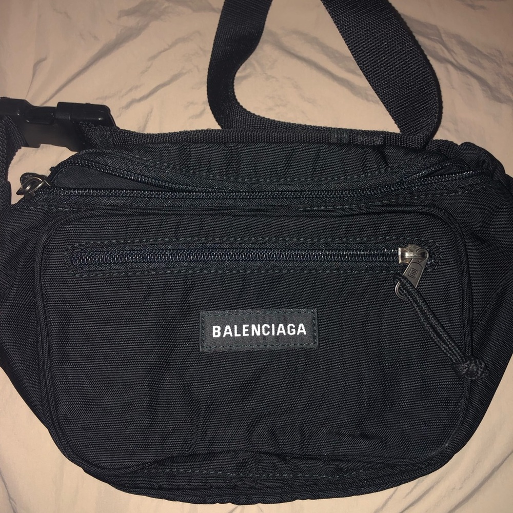 Balenciaga Black Fanny Pack